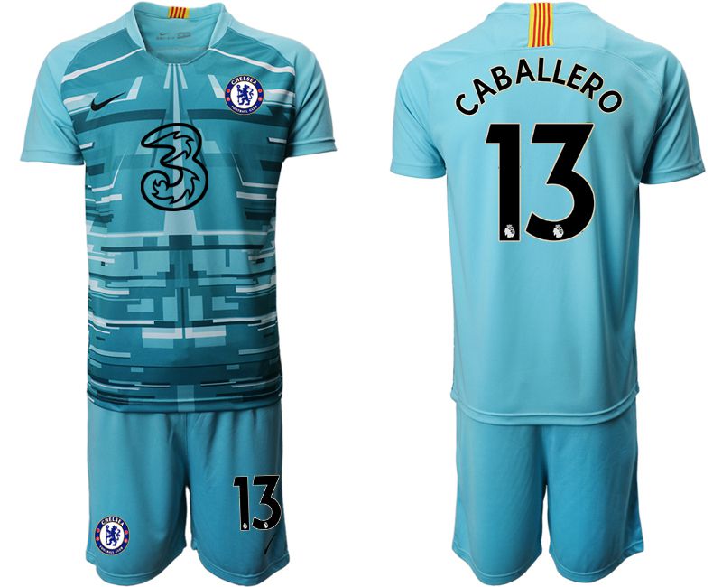 Men 2020-2021 club Chelsea lake blue goalkeeper #13 Soccer Jerseys1